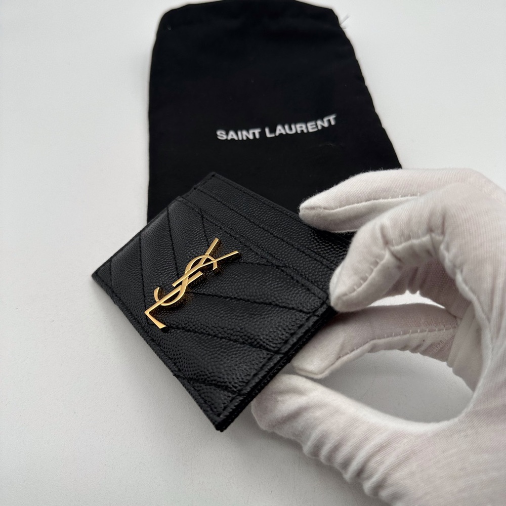 Saint Laurent Black Card Holder - Picture 2 of 8
